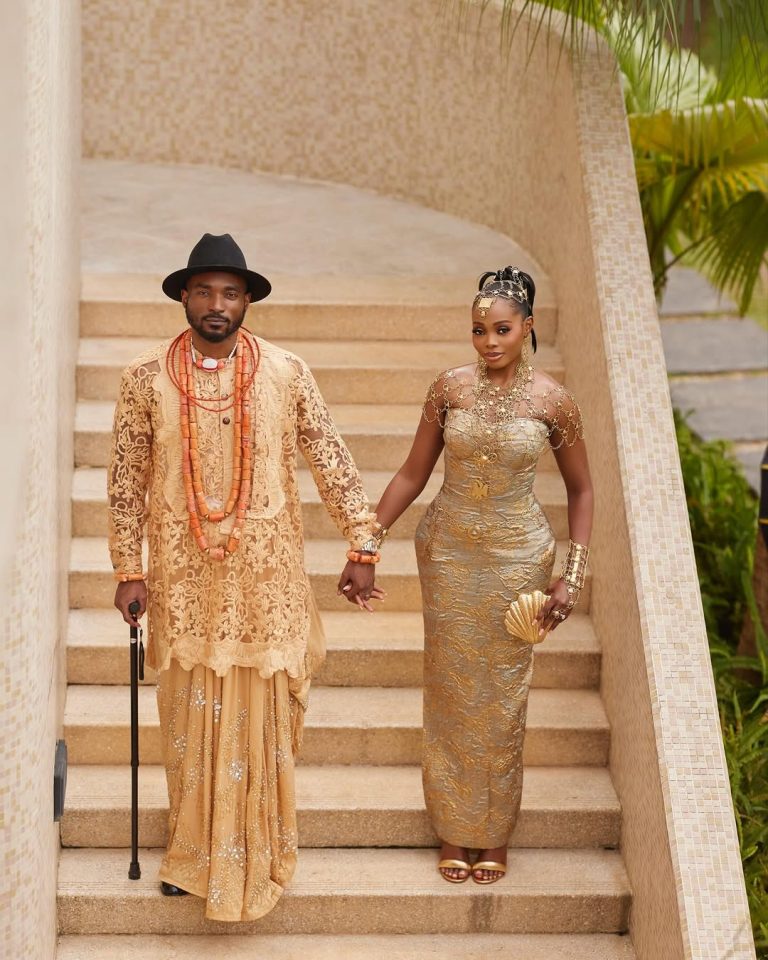 Two Cultures, One Love! See Temi & Laju’s Yoruba-Itsekiri Traditional Wedding Video