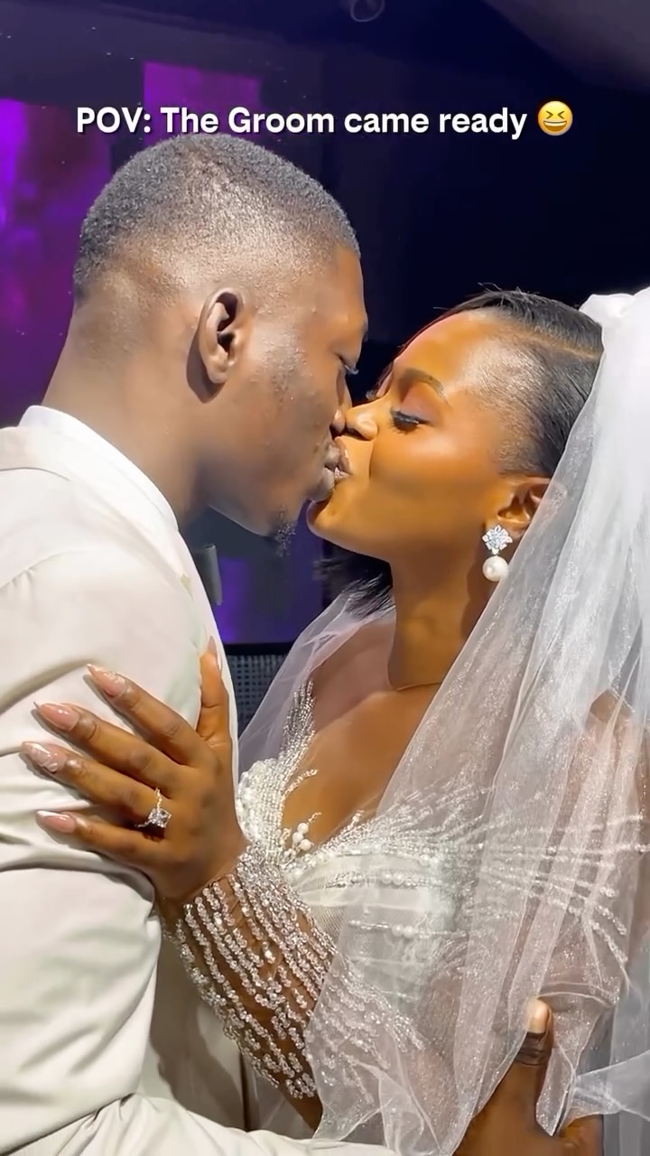 Sealed With a Kiss! Watch This Goofy Groom Prepare For The Exciting First Kiss