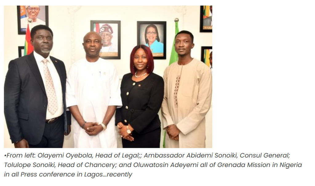 Grenada Offers Visa-Free Access To Nigerians, Seeks Stronger Investment Ties